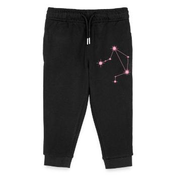 Libra Star Constellation Zodiac Sign Pastel Pink - Kids Organic Sweatpants by Stanley/Stella - black - Front