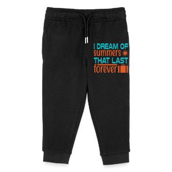 Dream of summer forever - Kids Organic Sweatpants by Stanley/Stella - black - Front