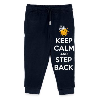 Restez calme et reculez - Pantalon de jogging enfant bio Stanley/Stella - marine - Devant