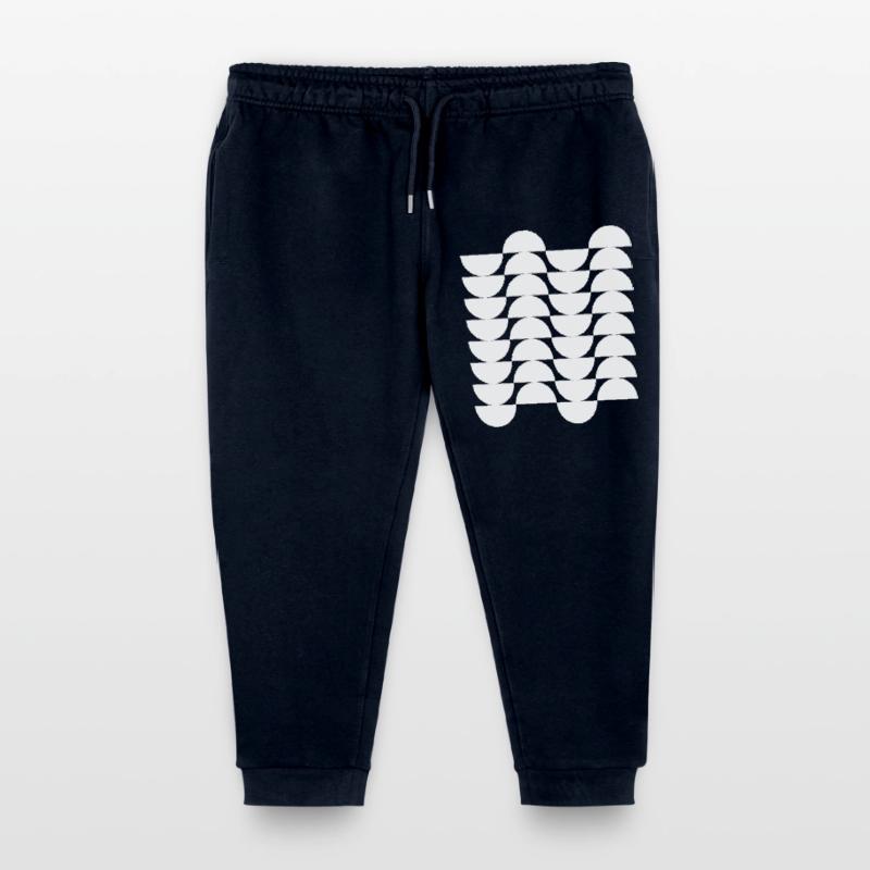Wavegrid Half-Circle Pattern Kids Organic Sweatpants by Stanley/Stella