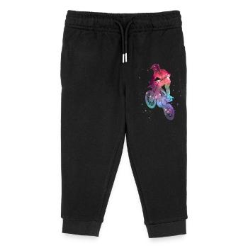 Motocross Dirt Bike Dirt Bike Space Kids - Kids Organic Sweatpants by Stanley/Stella - black - Front