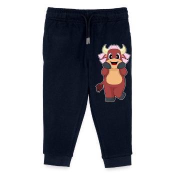 Taurus Bridal Veil Wedding - Kids Organic Sweatpants by Stanley/Stella - navy - Front