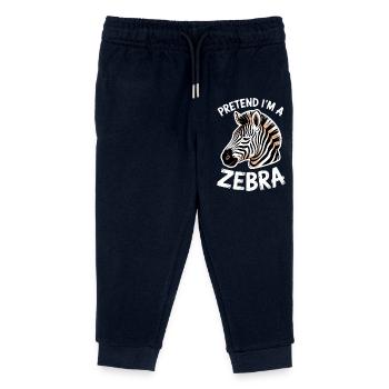 Zebra Sprüche Zebras Lustiges Zebra Geschenk - Kinder Organic Jogginghose Mini Mover von Stanley/Stella - Navy - Vorne