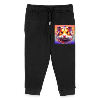 hamster - Pantalon de jogging enfant bio Stanley/Stella - noir - Devant