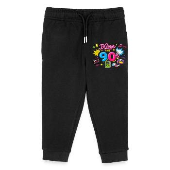 années quatre-vingt-dix - Pantalon de jogging enfant bio Stanley/Stella - noir - Devant