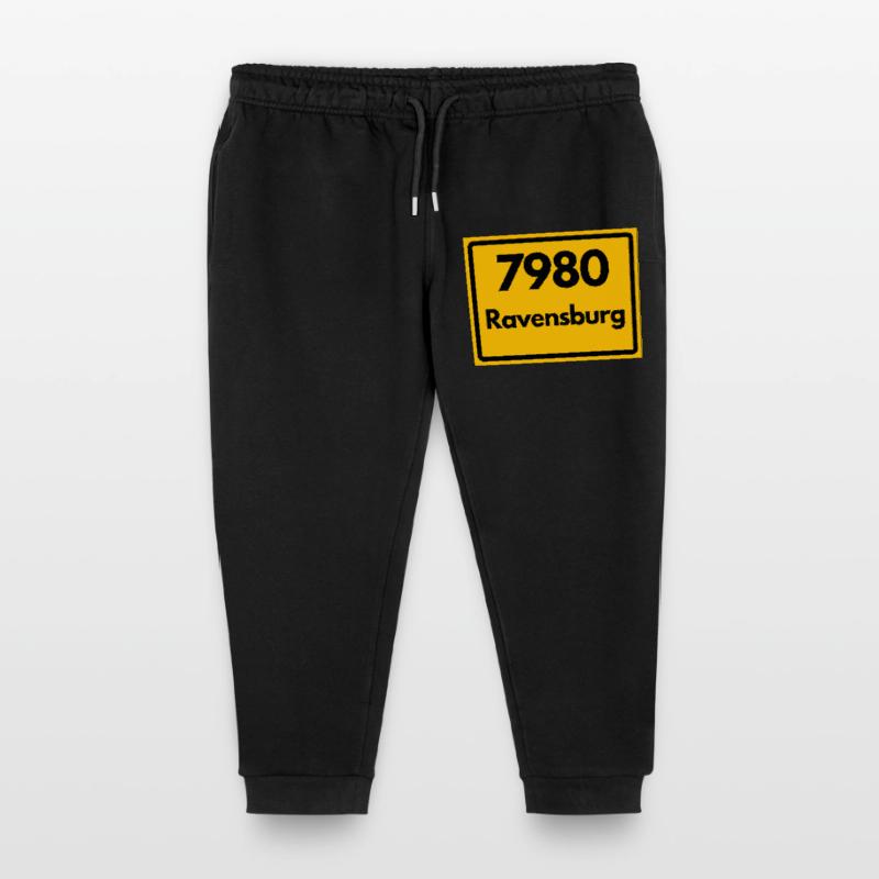 OLD POSTCODE ZIP CODE RETRO 7980 RAVENSBURG HEIMAT Kids Organic Sweatpants by Stanley/Stella