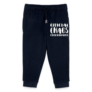 Official Chaos Coordinator - Kids Organic Sweatpants by Stanley/Stella - navy - Front
