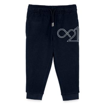Bitcoin 21 millions infini minimaliste - Pantalon de jogging enfant bio Stanley/Stella - marine - Devant