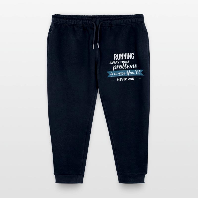 Fleeing from problems is not a solution Kids Organic Sweatpants by Stanley/Stella