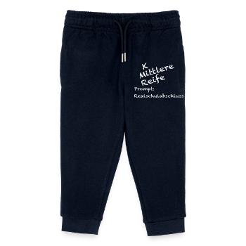 Realschule Abschluss Shirt Mittlere Reife KI - Kinder Organic Jogginghose Mini Mover von Stanley/Stella - Navy - Vorne