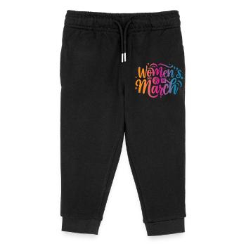 Women Day 8th March - Kinder Organic Jogginghose Mini Mover von Stanley/Stella - Schwarz - Vorne