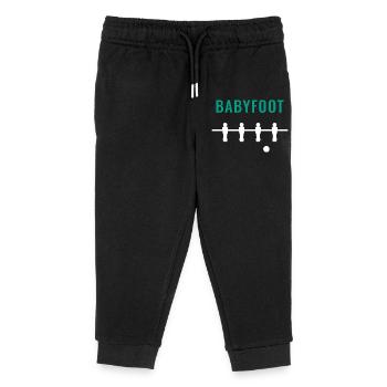 Grüner Tischfußball - Kinder Organic Jogginghose Mini Mover von Stanley/Stella - Schwarz - Vorne