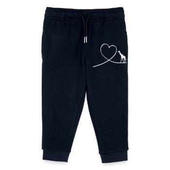 Idée de cadeau pour la région sauvage du zoo de giraffe - Pantalon de jogging enfant bio Stanley/Stella - marine - Devant