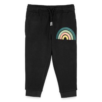Regenbogen - Kinder Organic Jogginghose Mini Mover von Stanley/Stella - Schwarz - Vorne