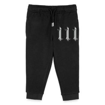 Angel Number 111 Intuition  - Kids Organic Sweatpants by Stanley/Stella - black - Front