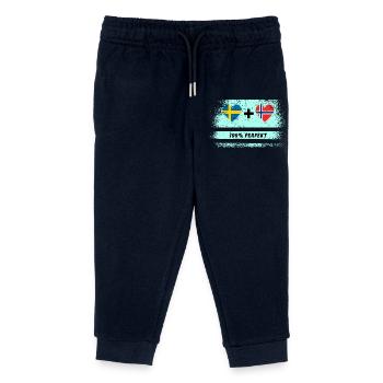 Norvège et Suède 100% Parfait / Cadeau - Pantalon de jogging enfant bio Stanley/Stella - marine - Devant