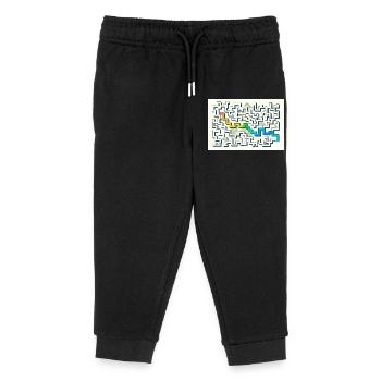 Suivez le chemin - Pantalon de jogging enfant bio Stanley/Stella - noir - Devant