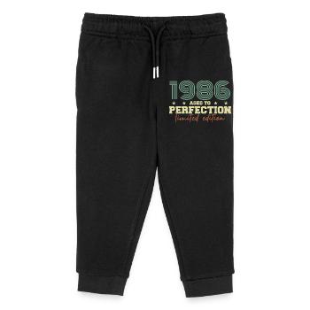 1986 - Kids Organic Sweatpants by Stanley/Stella - black - Front