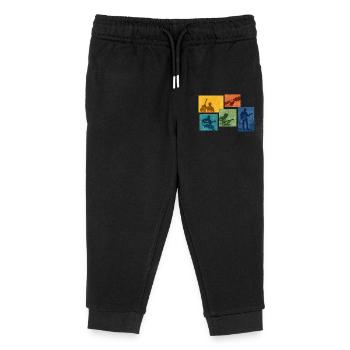 Guitar Grunge Color Blocks - Kids Organic Sweatpants by Stanley/Stella - black - Front