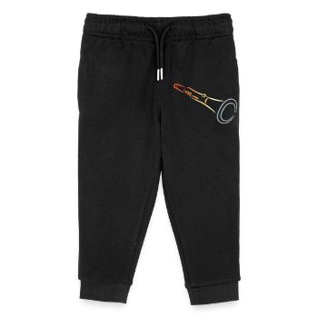 Klarinette Zeichnung - Kinder Organic Jogginghose Mini Mover von Stanley/Stella - Schwarz - Vorne