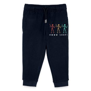 Armbruch Halloween Skelett Knochen Knochenbruch - Kinder Organic Jogginghose Mini Mover von Stanley/Stella - Navy - Vorne