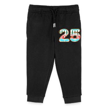 25. Dezember, Hässlicher Pullover, Weihnachten, Frohe Weihnachten - Kinder Organic Jogginghose Mini Mover von Stanley/Stella - Schwarz - Vorne