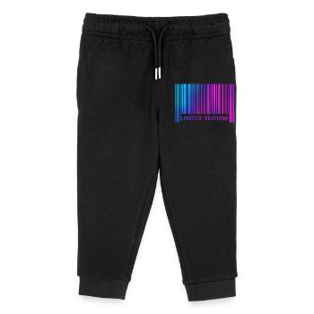 ÉDITION LIMITÉE - CODE-BARRES - Pantalon de jogging enfant bio Stanley/Stella - noir - Devant