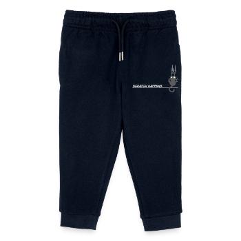 Scratch Happens – Lustiges Katzen Wortspiel - Kinder Organic Jogginghose Mini Mover von Stanley/Stella - Navy - Vorne