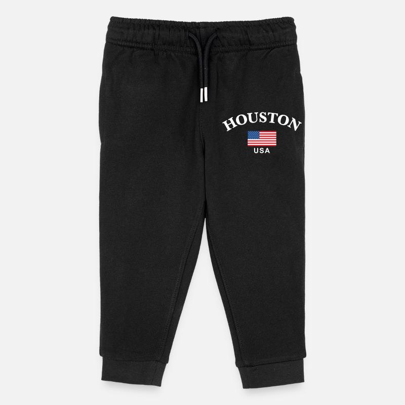Houston, USA - Kinder Organic Jogginghose Mini Mover von Stanley/Stella - Schwarz