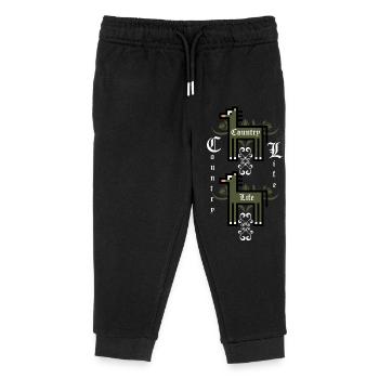 Countrylife Horse - Kids Organic Sweatpants by Stanley/Stella - black - Front