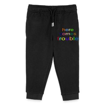 here_comes_trouble - Pantalon de jogging enfant bio Stanley/Stella - noir - Devant