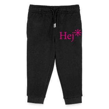 Hej – Puissance suédoise - Pantalon de jogging enfant bio Stanley/Stella - noir - Devant