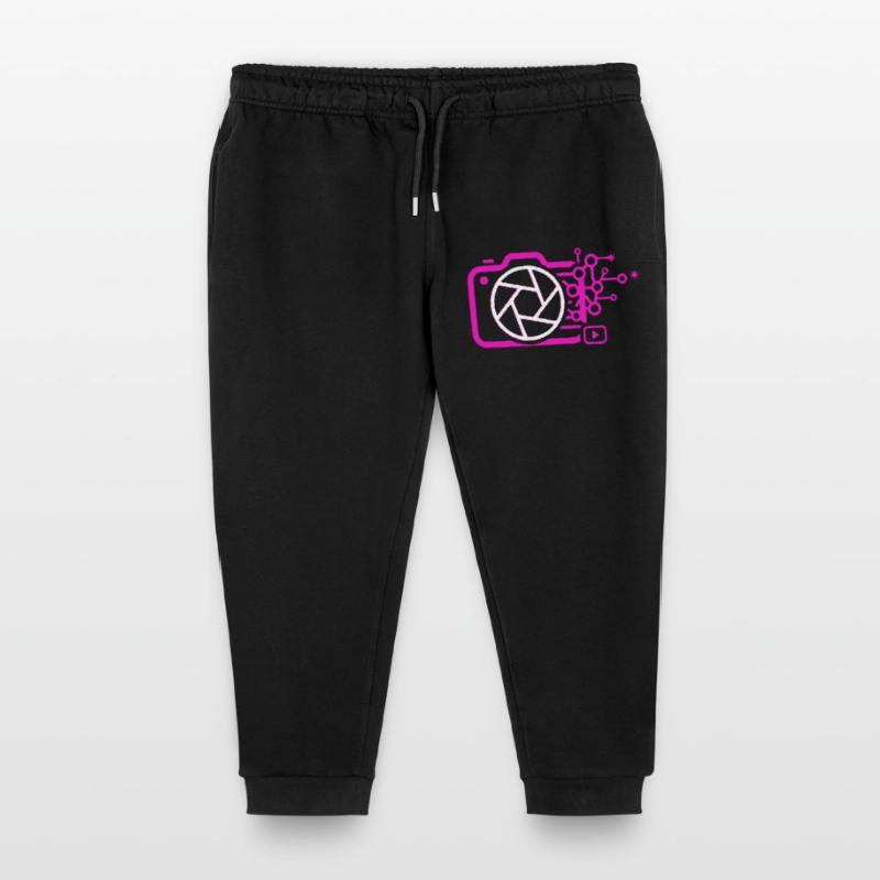 Digital Camera AI Art Tech Vector Kids Organic Sweatpants by Stanley/Stella