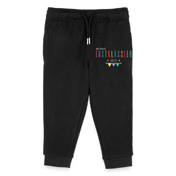 Ab jetzt Erstklässler 2026 - Kinder Organic Jogginghose Mini Mover von Stanley/Stella - Schwarz - Vorne
