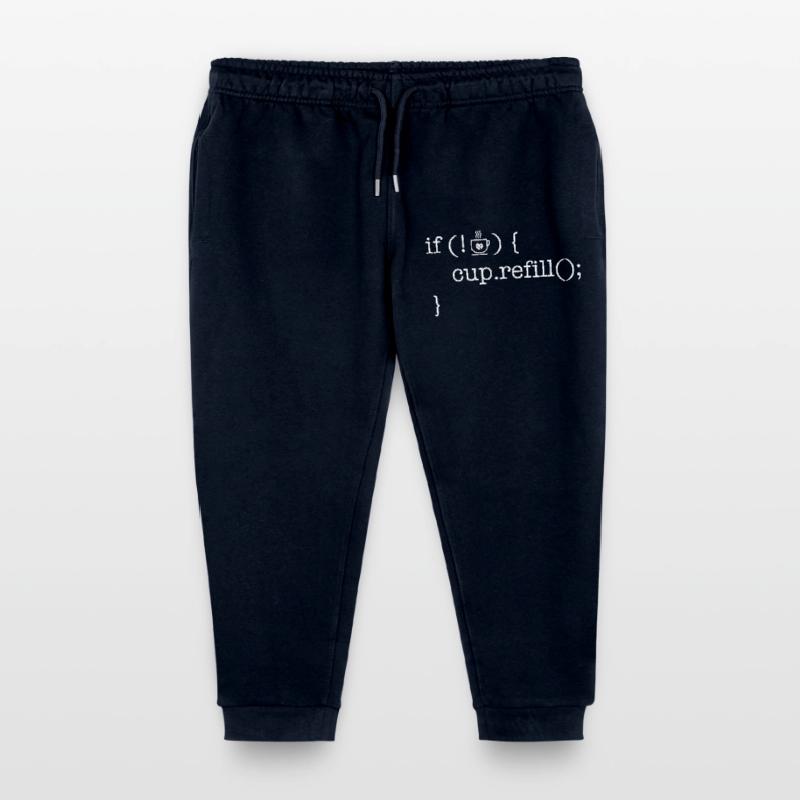 Coffee code lover software developer programmer Kids Organic Sweatpants by Stanley/Stella