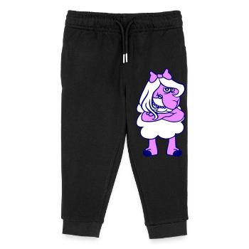Sheep Offended Girl Wife Goth Emo Girl Pretty - Kids Organic Sweatpants by Stanley/Stella - black - Front