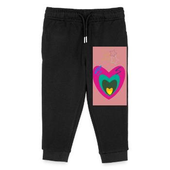 T-shirt - Kinder Organic Jogginghose Mini Mover von Stanley/Stella - Schwarz - Vorne