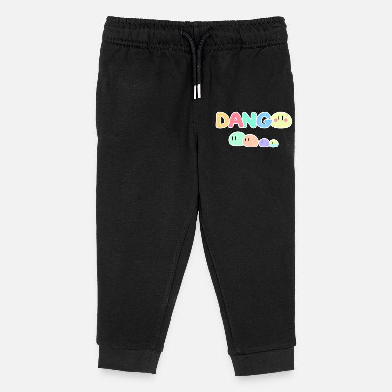 Dango Pastel Pop Illustration - Pantalon de jogging enfant bio Stanley/Stella - noir