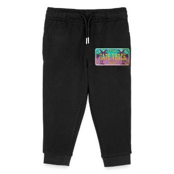 Signe vintage palmier du Cap-Vert - Pantalon de jogging enfant bio Stanley/Stella - noir - Devant