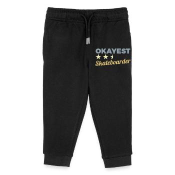 D’accord Skateboarder - Pantalon de jogging enfant bio Stanley/Stella - noir - Devant