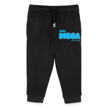 SAFE. DIGGA, WAR DOCH KLAR. - Kinder Organic Jogginghose Mini Mover von Stanley/Stella - Schwarz - Vorne