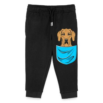 Rhodésian Ridgeback - Pantalon de jogging enfant bio Stanley/Stella - noir - Devant