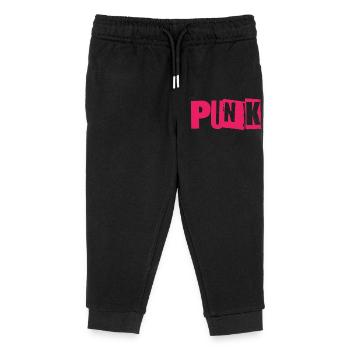Punk Glitch Typo Neon - Kinder Organic Jogginghose Mini Mover von Stanley/Stella - Schwarz - Vorne