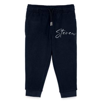 Steven Name T-Shirt Geschenk Für Männer - Kinder Organic Jogginghose Mini Mover von Stanley/Stella - Navy - Vorne