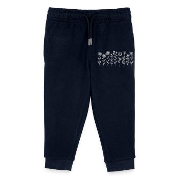Blumenmuster Florist - Kinder Organic Jogginghose Mini Mover von Stanley/Stella - Navy - Vorne