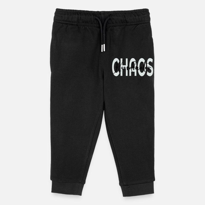 Chaos Coordinator Dad - Kids Organic Sweatpants by Stanley/Stella - black