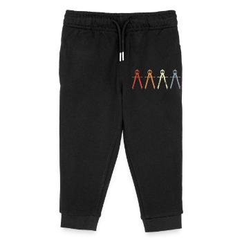 Retro Architekt Zirkel - Kinder Organic Jogginghose Mini Mover von Stanley/Stella - Schwarz - Vorne