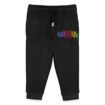 Abstract Lines Design 12 - Kids Organic Sweatpants by Stanley/Stella - black - Front