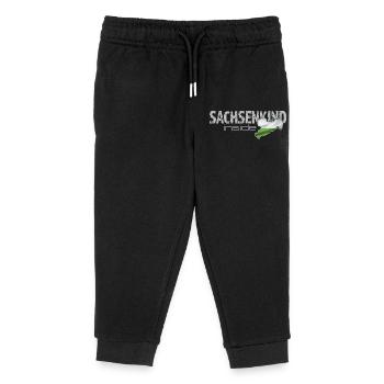 Sachsenkind inside - Sachsen - Kinder Organic Jogginghose Mini Mover von Stanley/Stella - Schwarz - Vorne