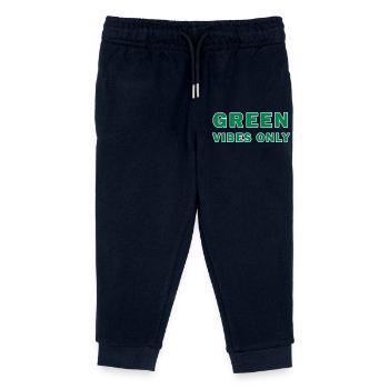 Nur grüne Vibes - Kinder Organic Jogginghose Mini Mover von Stanley/Stella - Navy - Vorne